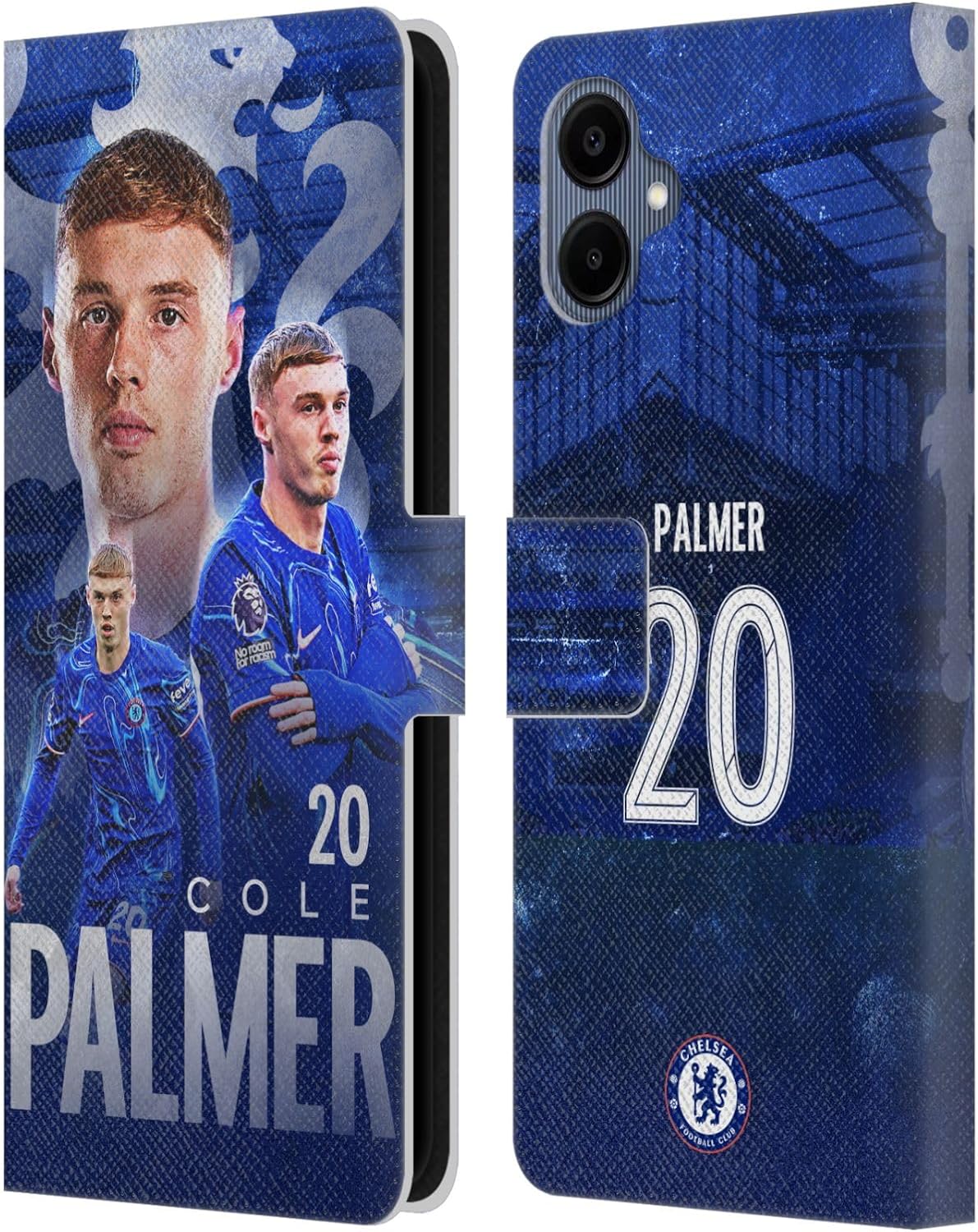 Head Case Designs Officially Licensed Chelsea Football Club Cole Palmer 2024/25 First Team Leather Flip Case Compatible with Samsung Galaxy A06 4G / 5G