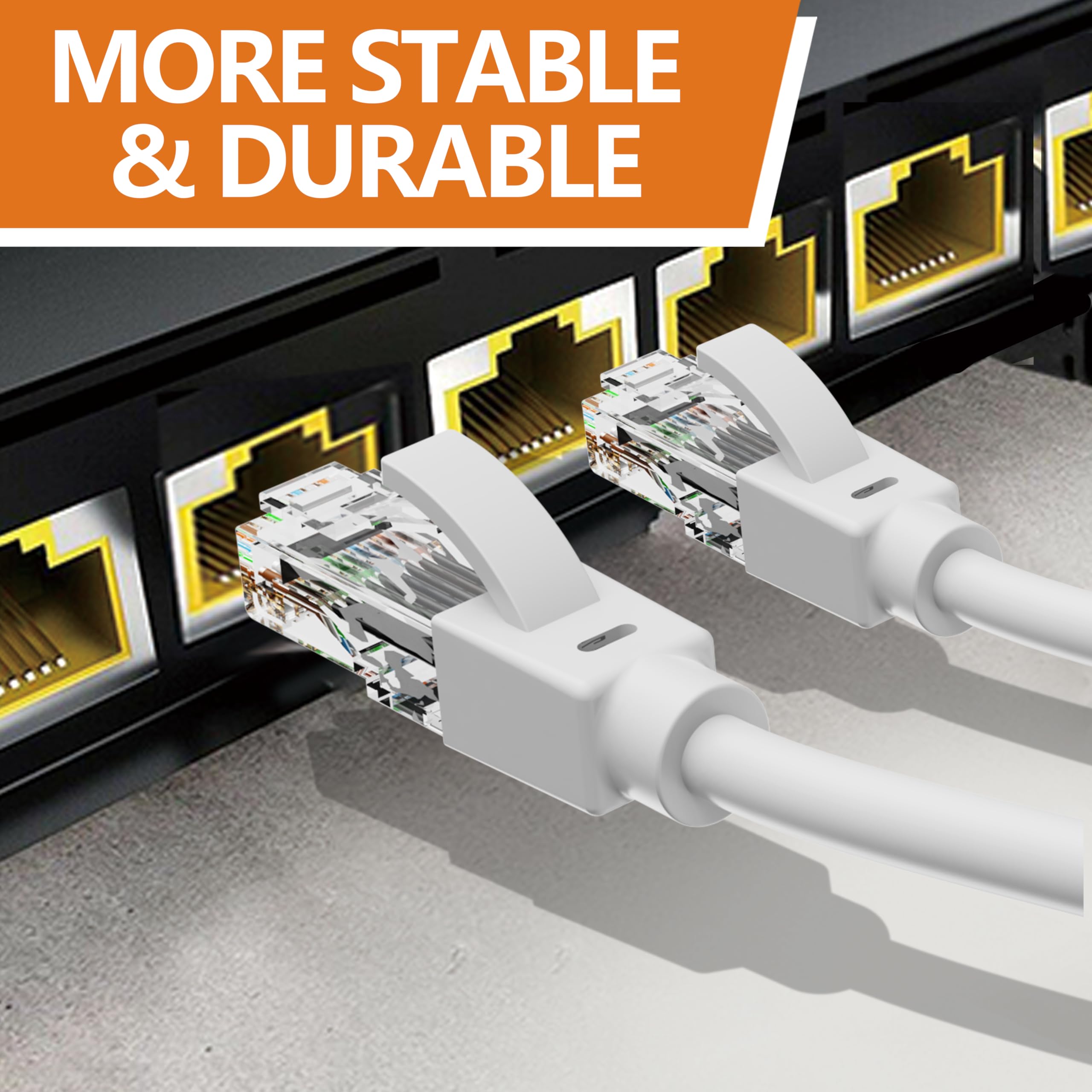 Cavo Ethernet da 150 metri per Cat 5e/Cat6, cavo di rete Cat6 da 10 Gbps 24AWG, cavo di sepoltura diretto CCA, UTP, cavo LAN patch RJ45, impermeabile, per interni ed esterni, cavo Internet schermato