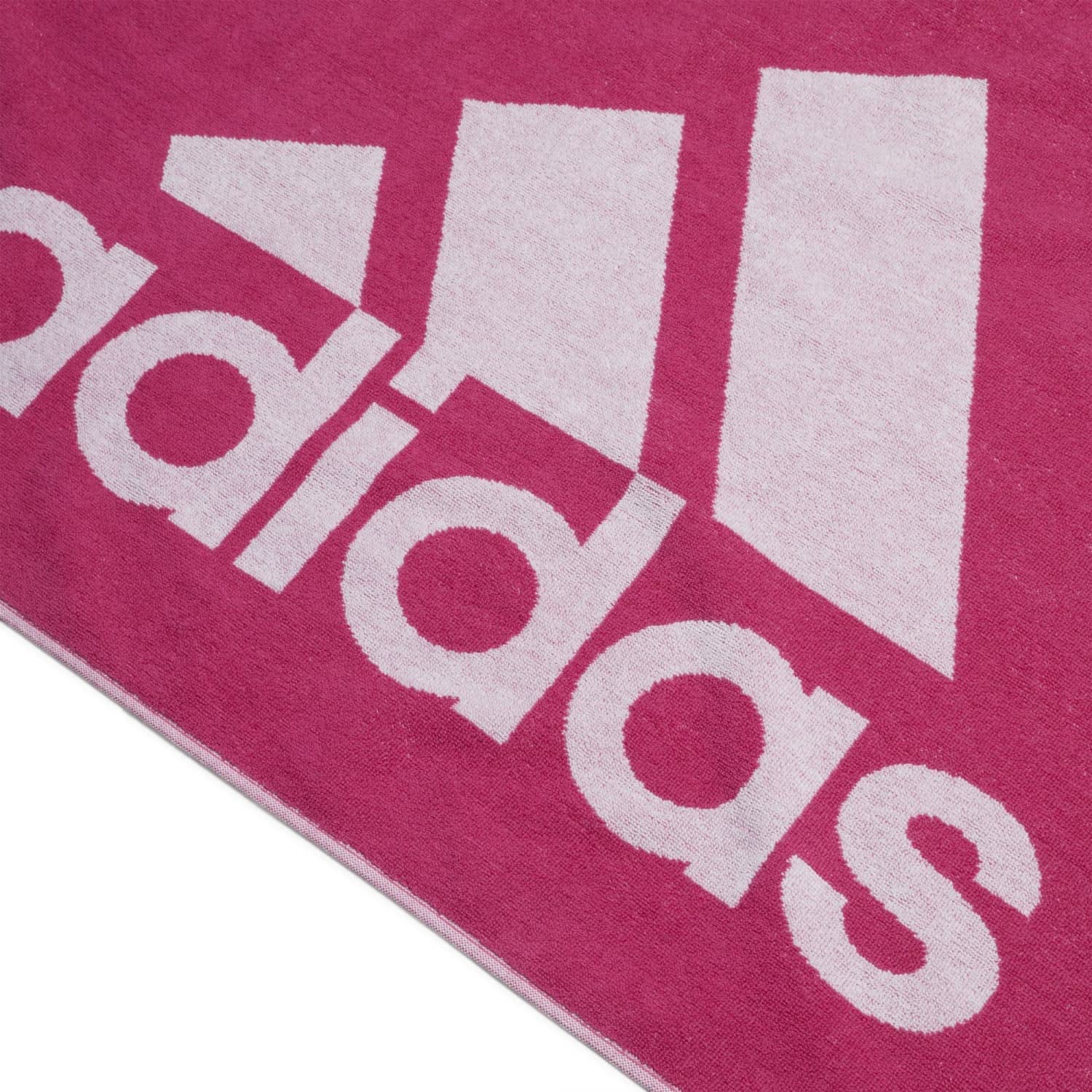 adidas Unisex Brand Towel, semi lucid fuchsia/white, L
