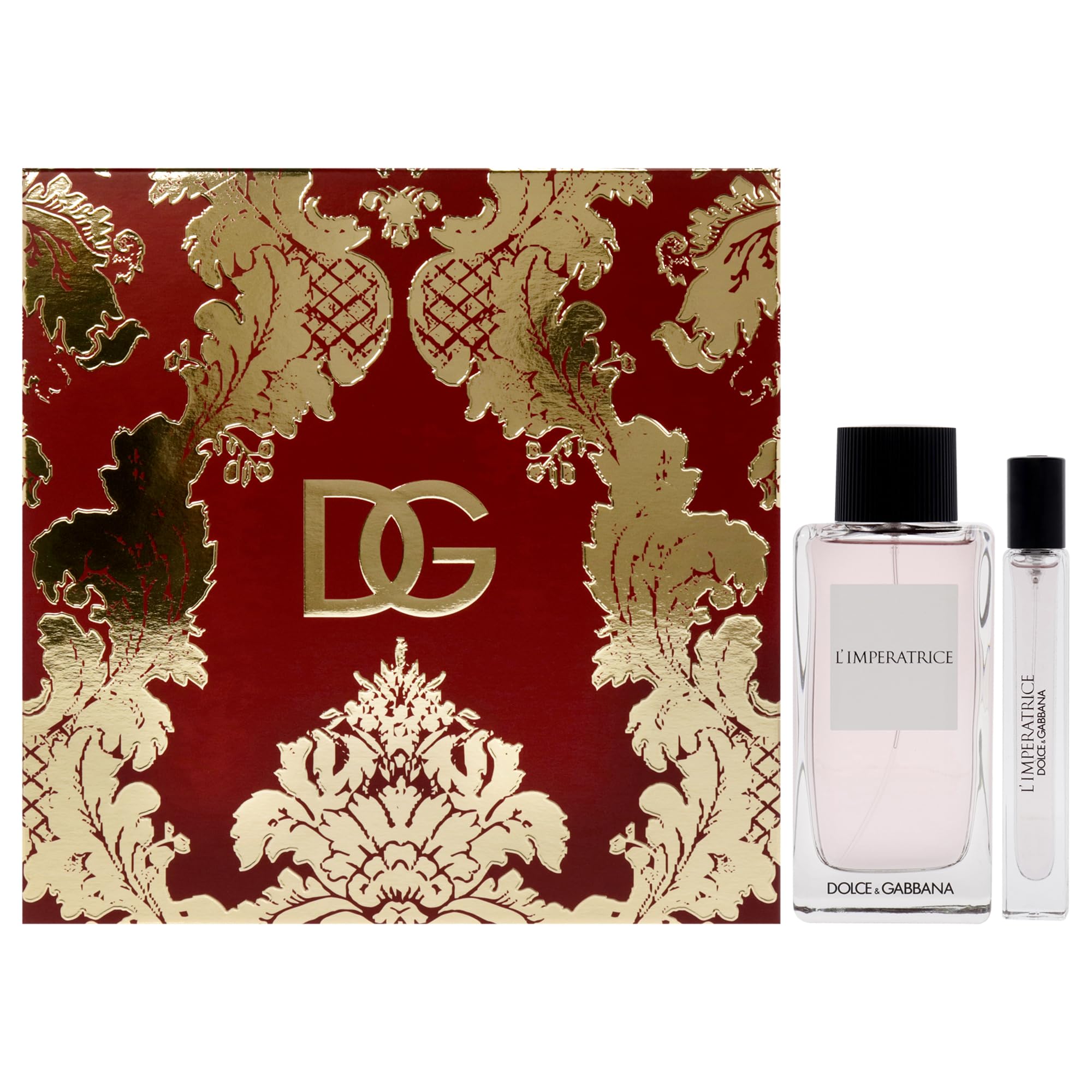 LImperatrice by Dolce and Gabbana for Women - 2 Pc Gift Set 3.3oz EDT Spray, 0.33oz EDT Spray (Mini)
