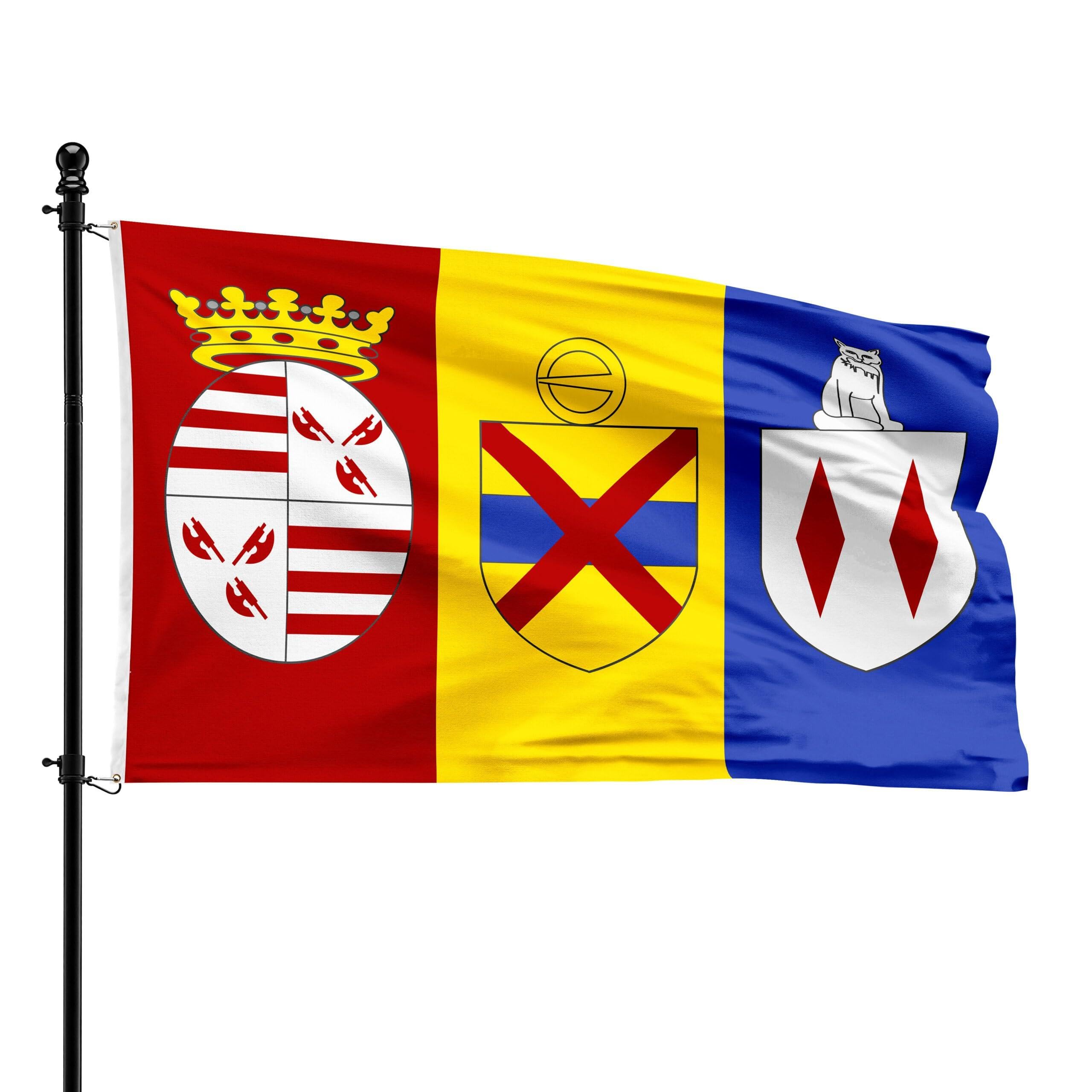 Drapeau de Londerzeel résistant aux déchirures pour mât de jardin