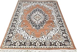 Home Decore - 12x15 Feet Traditional Acrylic Carpet for Your Living Room & Drawing Room (360X450 Gold Colour)- 12x15Feet