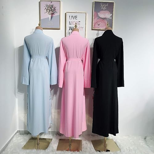 Miniatura 5 de HZUX Elegantes vestidos musulmanes para mujer, vestido largo para mujer, vestido de Abaya, bata nacional islámica