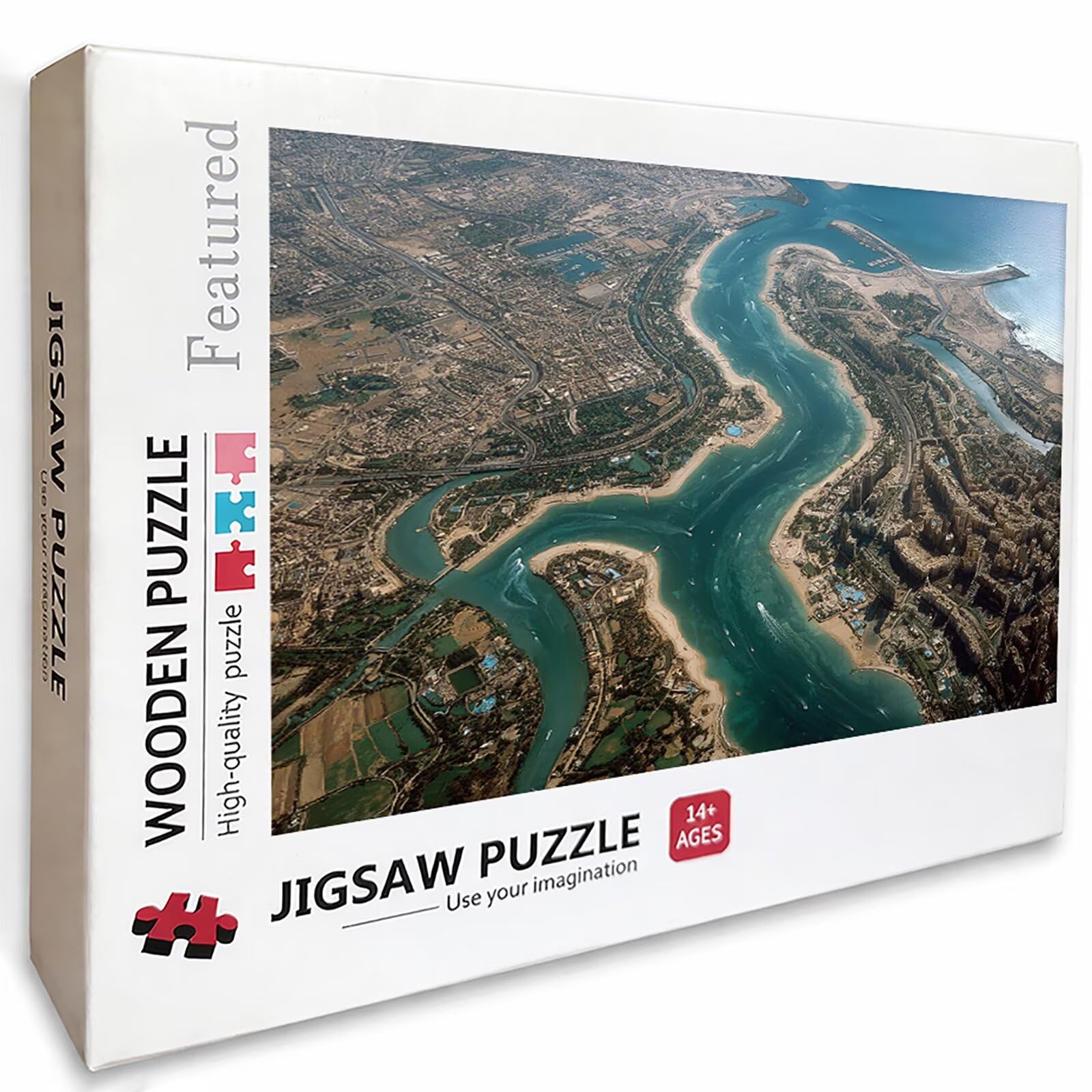 Puzzle Arte con Scatola Paesaggio, Città Puzzle Legno 3000 Pezzi Adulti 122x81cm, Attività di Intrattenimento ad Alta Difficoltà, DIY Classici Gioco, Jigsaw Per Tutta La Famiglia, Regalo, 7-1946
