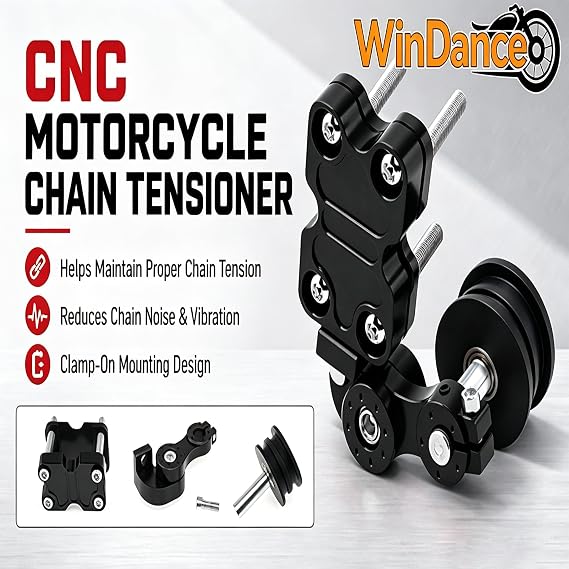 Motorcycle Chain Tensioner Adjuster,Bolt-on Install for ATV Dirt Bike