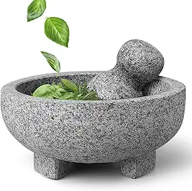 20 * 9 cm, Material de Granito, Pilao com Socador, Socador Alho, Pilão com Socador, Socador de Alho Pilao, Pilão de Pedra