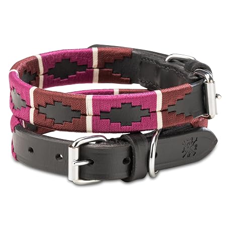 Jack & Russell Collar de cuero para perros - Diseño Polo, hecho a mano y ajustable