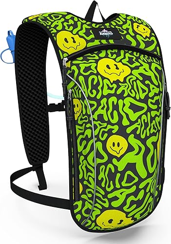 Miniatura 4 de Mochila de hidratación ligera  Bolsa de 2 litros incluida  Ideal para festivales, mochileros, senderismo, ciclismo de montaña, actividades al aire