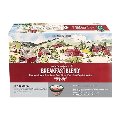 Miniatura 6 de New England Coffee - Mezcla de café New England para el desayuno 12 unidades Caja paquete de 6 amarillo 10787780770398