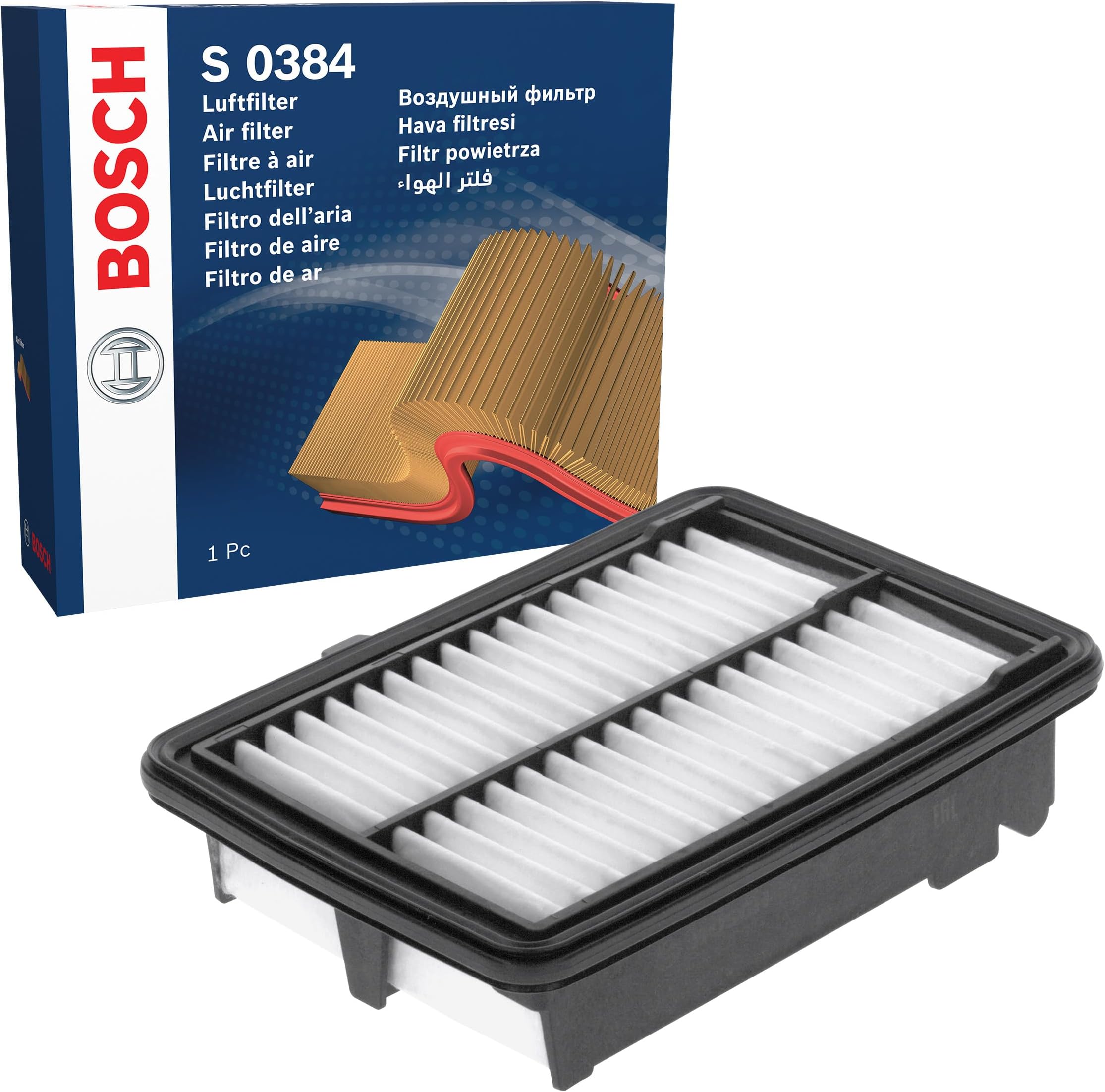 Filtro Aria Bosch S0343 - Alta Efficienza, Per Auto, Filtrazione Professionale - Foto 7