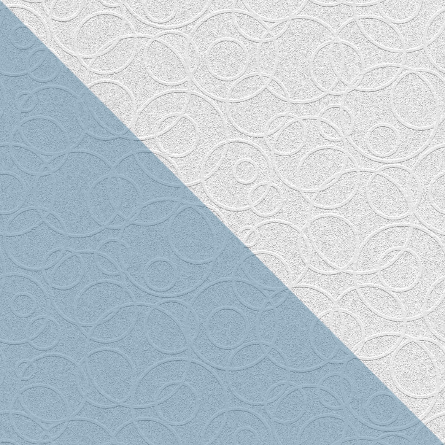 Papier peint intissé pour masquer imperfections mur texturé blanc mat Profhome