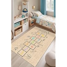Selan Kadife Modern Desen Kaymaz Pamuk Tabanl  Y kanabilir Antibakteriyel  ocuk Hal s  100x150