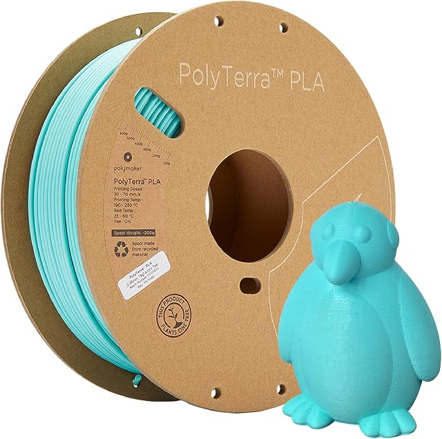 Polymaker 70845 PolyTerra PLA Filament PLA 2.85mm 1000g Blau-Grün 1 pc(s)