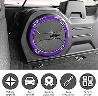 Vista 3 de Cubierta de altavoz de pilar y cubierta de audio para altavoz de techo, kit de anillo de cubierta de altavoz de maletero, 5 piezas, compatible
