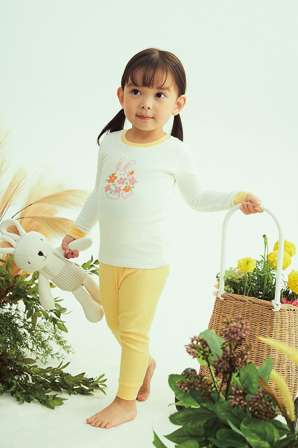 moimoln Sibling Matching 6M-8Y Soft Warm Cotton Modal Character Long Sleeve Snug-Fit Pajama Long Sleeve Sleepwear Daily - Image 5