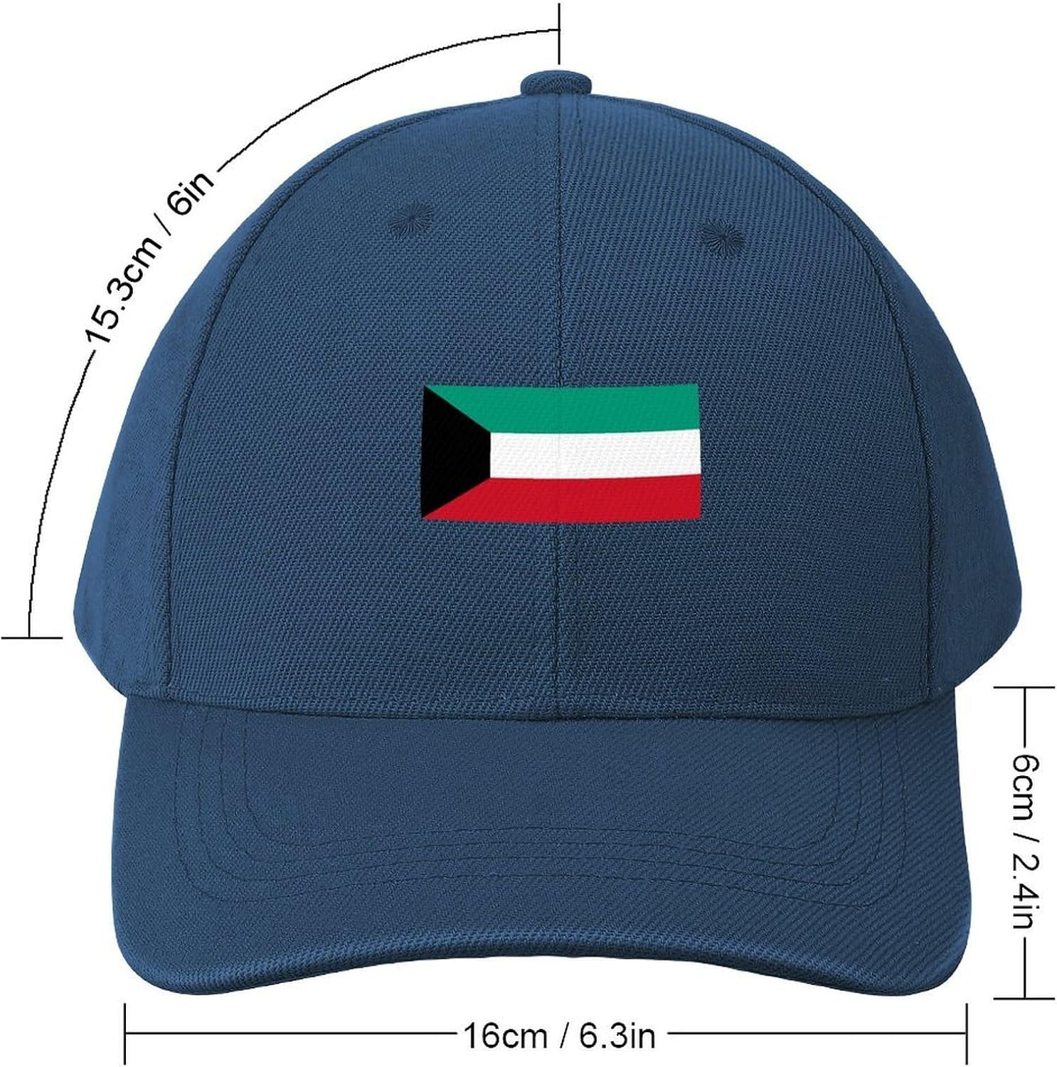 Children Kuwait Flag Baseball Cap,Boys Girls Sports Outdoor Travel hat,Snapback Trucker Sun Protection hat