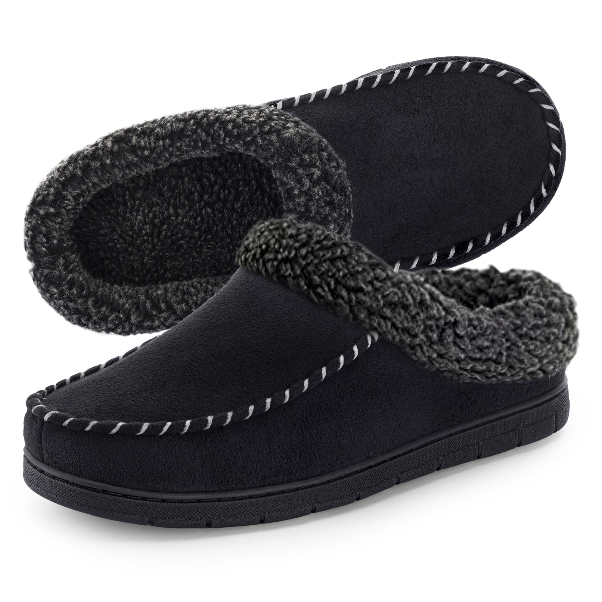 ULTRAIDEAS Men's Indoor Outdoor Slippers with Memory Foam