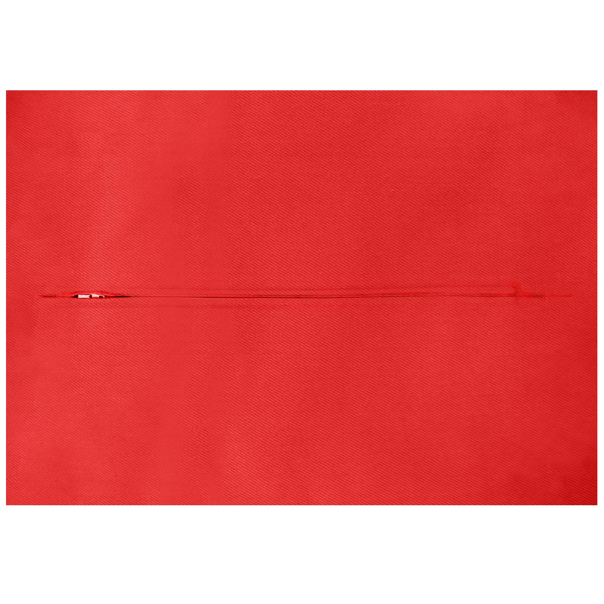 HappySnapGifts Cushion Back with Zip - (36cm x 25cm) (Cotton Fabric - Red)