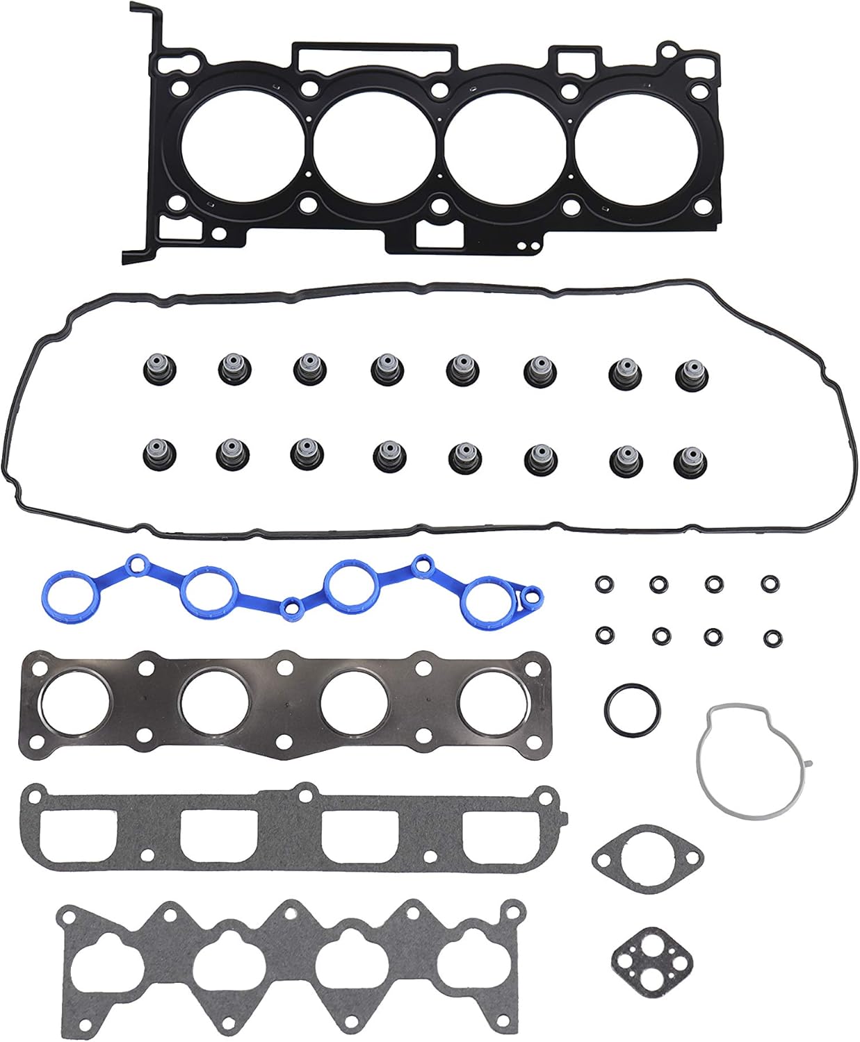 DNJ HGS168 MLS Cylinder Head Gasket Set for 2006-2008 Hyundai Kia Optima Rondo Sonata 2.4L L4 16V DOHC 2359cc