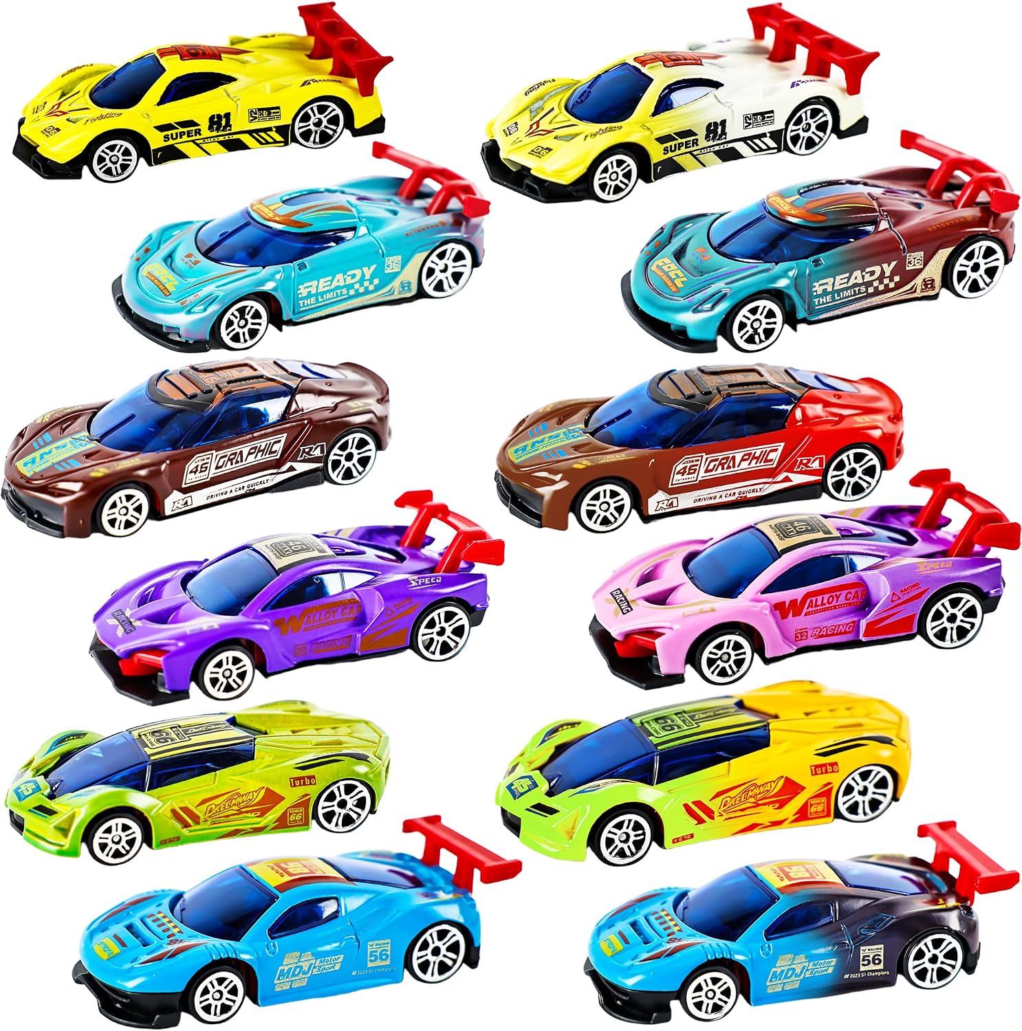12 Pcs Color Change Cars Color Change Bath Toys in Water Cars Toy Vehicles Toy for Kids Toddlers Car Party Favors Goodie Bags Fillers