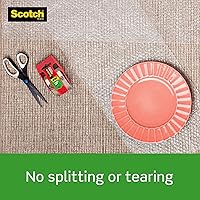 Vista 4 de Scotch Cinta de embalaje transparente Tough Grip, 1.88 x 22.2 yardas, 6 rollos con dispensadores (2)