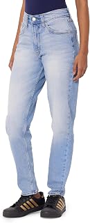 Women's Mid Rise Relaxed Tapered Fit Blue Jeans Price In India