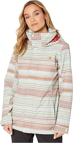 Aqua Gray Revel Stripe