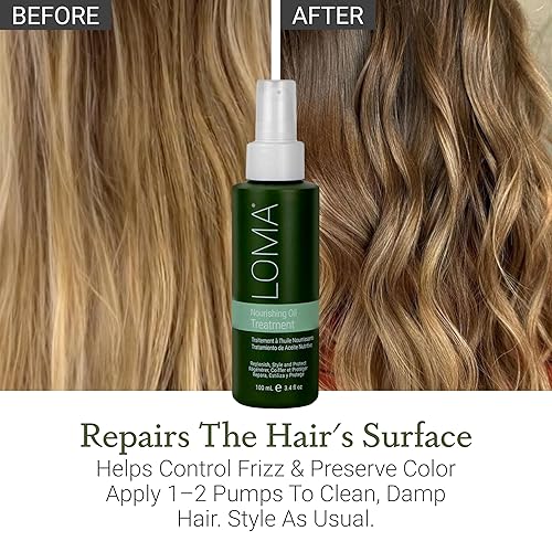 Miniatura 6 de Loma Tratamiento de aceite nutritivo para el cuidado del cabello 34 onzas líquidas