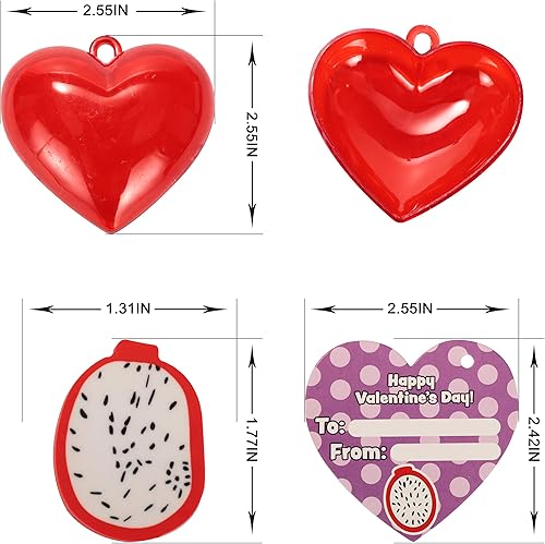 Miniatura 7 de Juego de 28 recuerdos de fiesta de San Valentín para niños, corazones rellenos con borradores y tarjetas de San Valentín para niños regalos de San