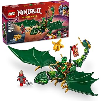 Lego 71829 Ninjago Lloyd's Green Dragon Toy Birthday Present Blocks Educational Boys Girls Children 6 7 8 9 Years Old Competi