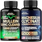 NUTRAHARMONY Mullein Leaf Extract & Magnesium Glycinate with Glycine Capsules