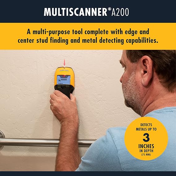 Zircon MultiScannerTM A200 Stud Finder with Metal & Live Wire Detection