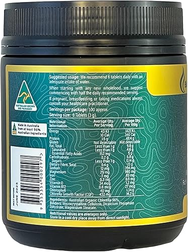 Miniatura 2 de BioGenesis Tabletas de Chlorella, 600 tabletas (500 mg)