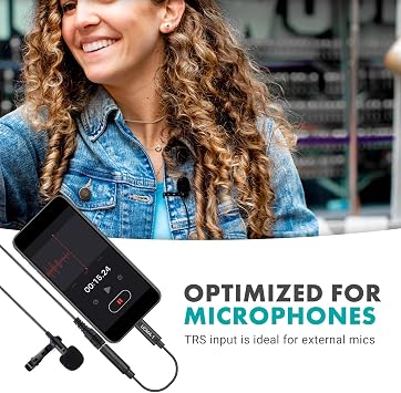 Movo UCMA-1 Female 3.5mm TRS Microphone Adapter Cable to USB Type-C Connector Dongle - Compatible with Samsung Galaxy, Pixel, Moto, HTC, iPad Pro Smartphones and Tablets - USB C to 3.5mm Audio Adapter