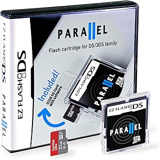 Bit Odyssey EZ Flash Parallel Flash Cartridge for DS 3DS Family + 32 Gb SD Card. Compatiotor to R4.