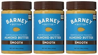 Barney Butter Almond Butter, Smooth, 16 Ounce (Pack of 3)