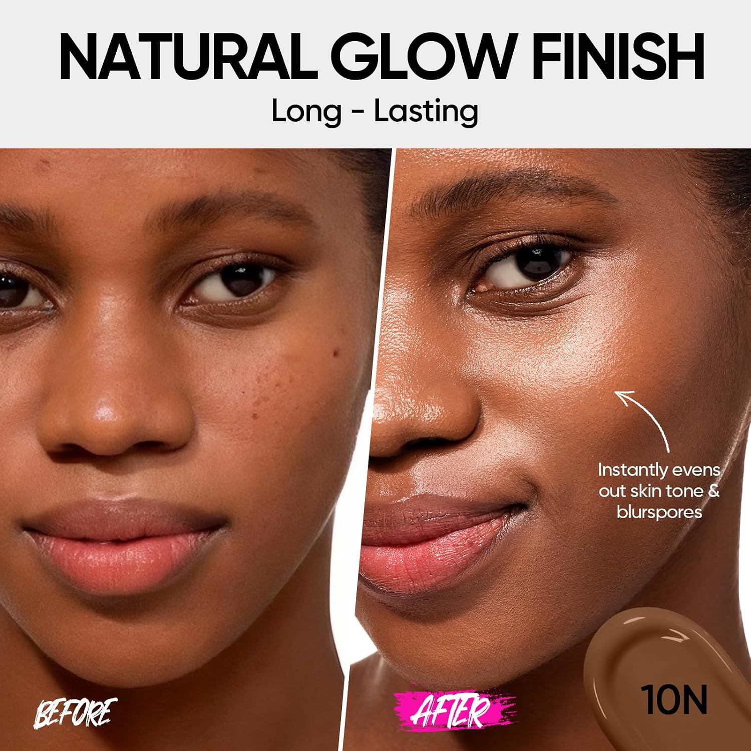 SKINTIFIC Pink Cushion Foundation Natural Glow 10N Natural Espresso image 2