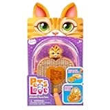 Pets 2 Love Olive The Cat Toy Pet with Heart-Shaped Animal Purse, Includes Miniature Carrier & Leash, Compact and Travel Friendly, 3-in-1 Interactive Playset, Collectible Micro Pet for Ages 5+