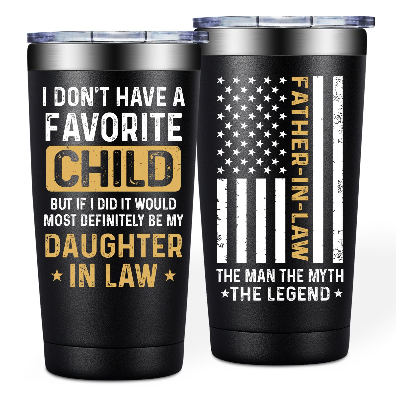 BIRGILT Father in Law Gifts from Daughter in Law - 20oz Tumbler Cup