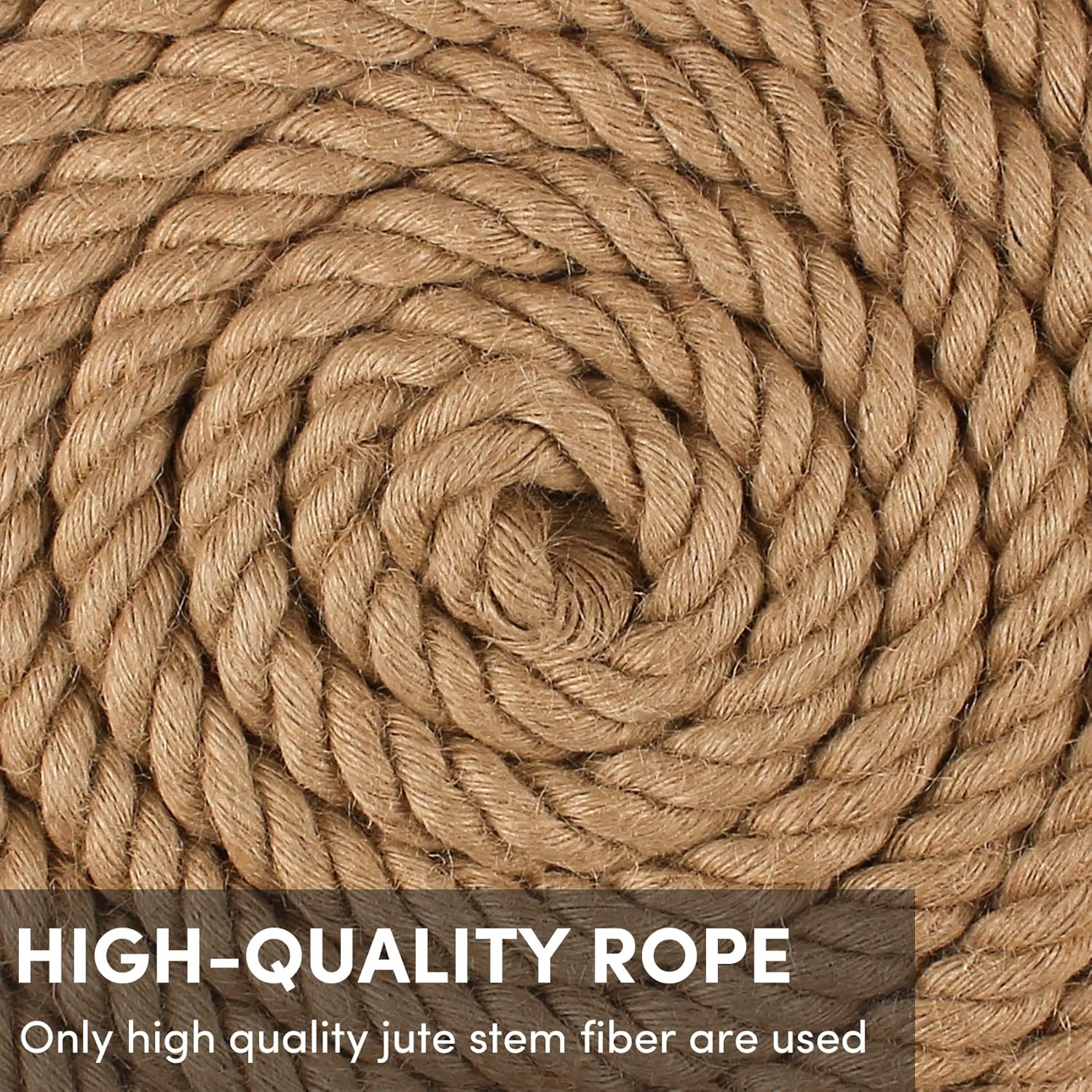 Twisted Manila Rope 1.5 in x 50 feet Natural Hemp Rope for Docks Railing Nautical Landscaping Crafts Tug of War Marine Tie-Downs Hammock Home Decorating