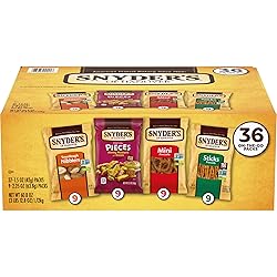 Snyder's of Hanover Variety Pack Pretzels, 36 Count Variety Pack (Pack of 36)