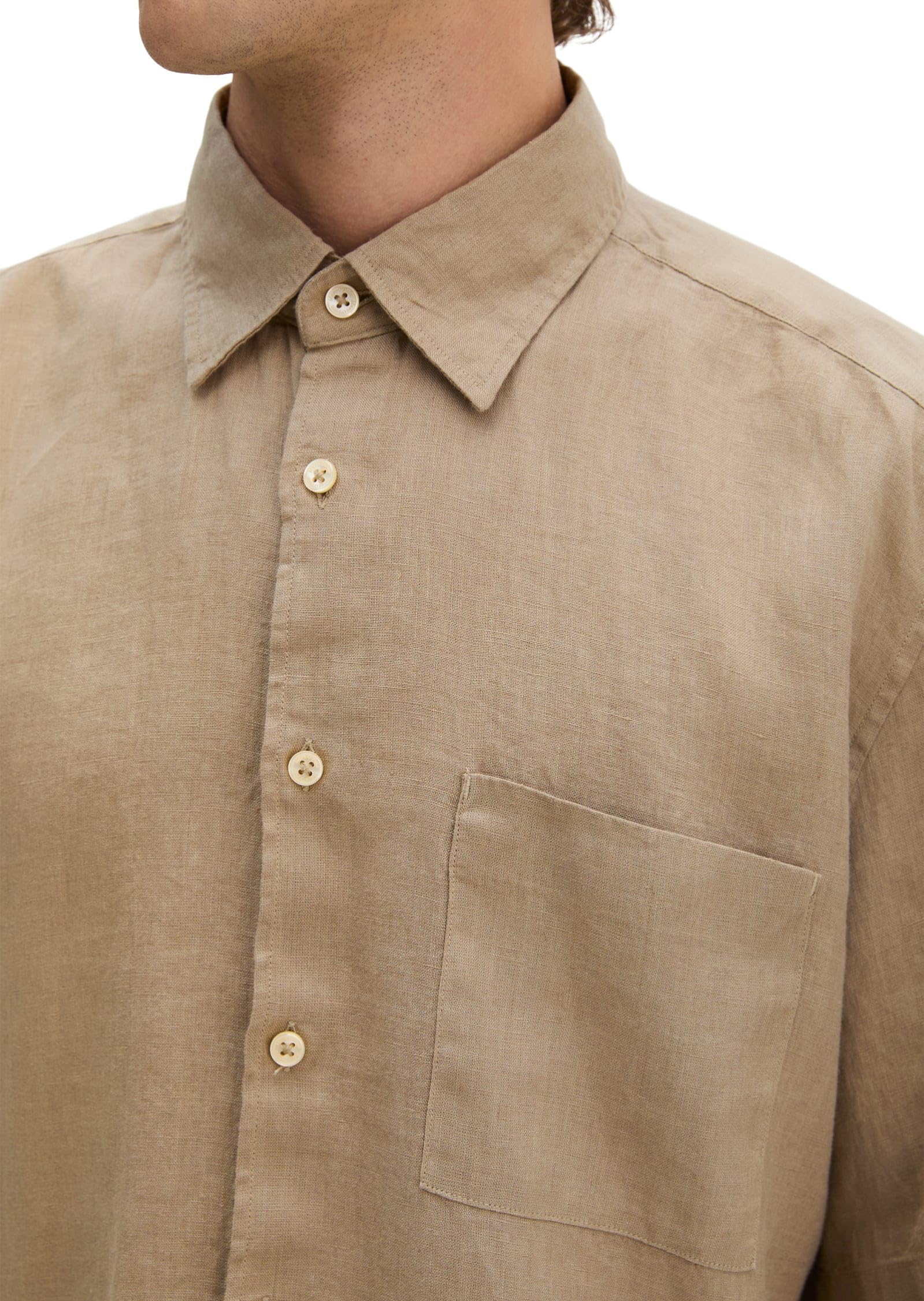 Marc OߴPolo Uomo Camicia in lino a maniche lunghe regular fit