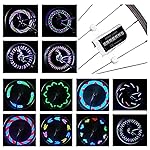 Cool Led Bike Spoke Lights - DAWAY A12 Bright Bicycle Wheel Light (1 Pack), Safety Bike Tire Lights for Kids Boys Girls Men Women, Burning Man, Xmas, Birthday Gift, Fun Accessory, Waterproof