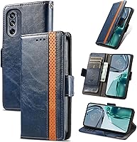 Vista 190 de Funda para Honor X7, Funda para Honor Play 30+ Plus Funda de piel sintética con ranuras para tarjetas Funda con soporte abatible Rojo