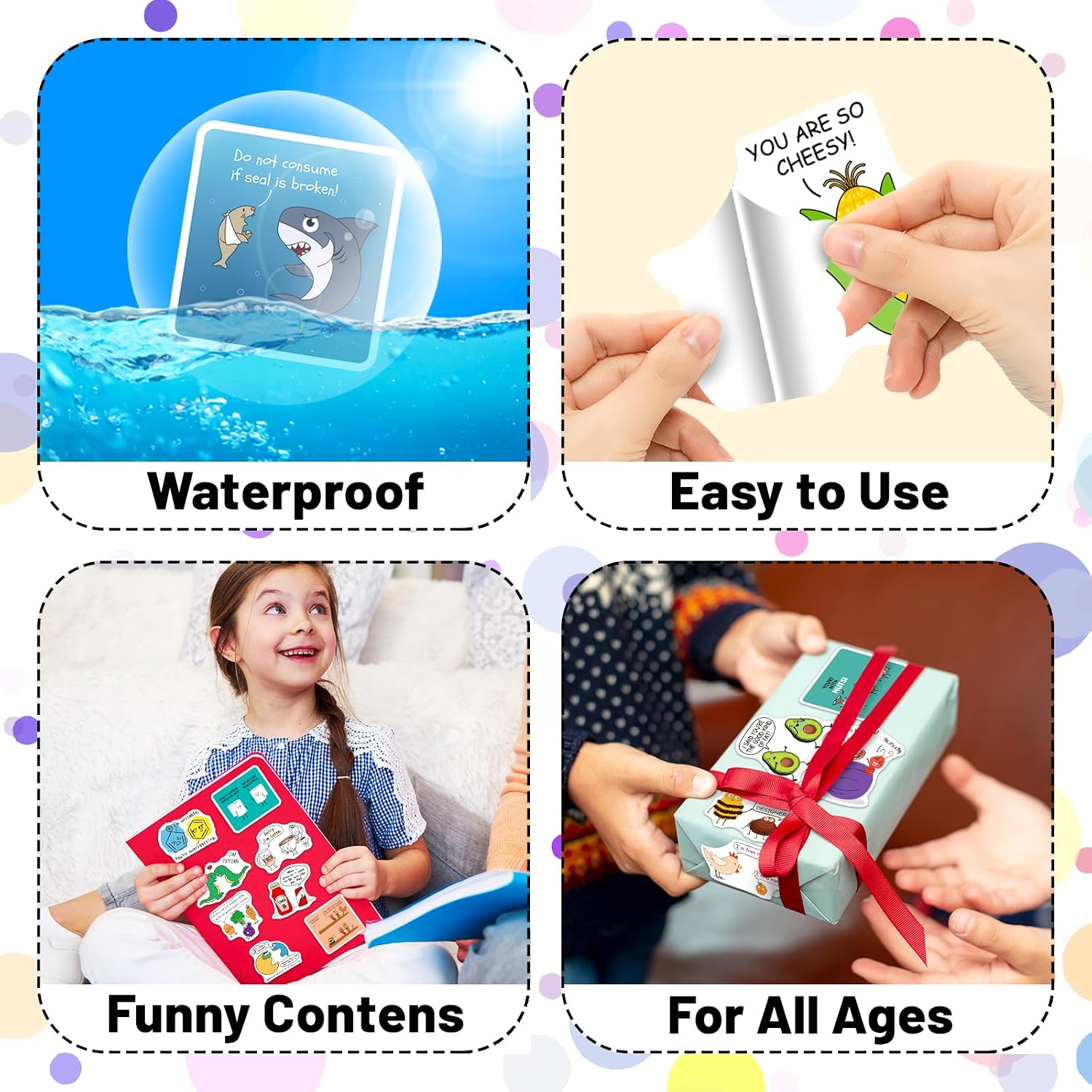 zheyistep 100PCS Dad Joke Stickers, Funny Stickers for Kids Teens image 3
