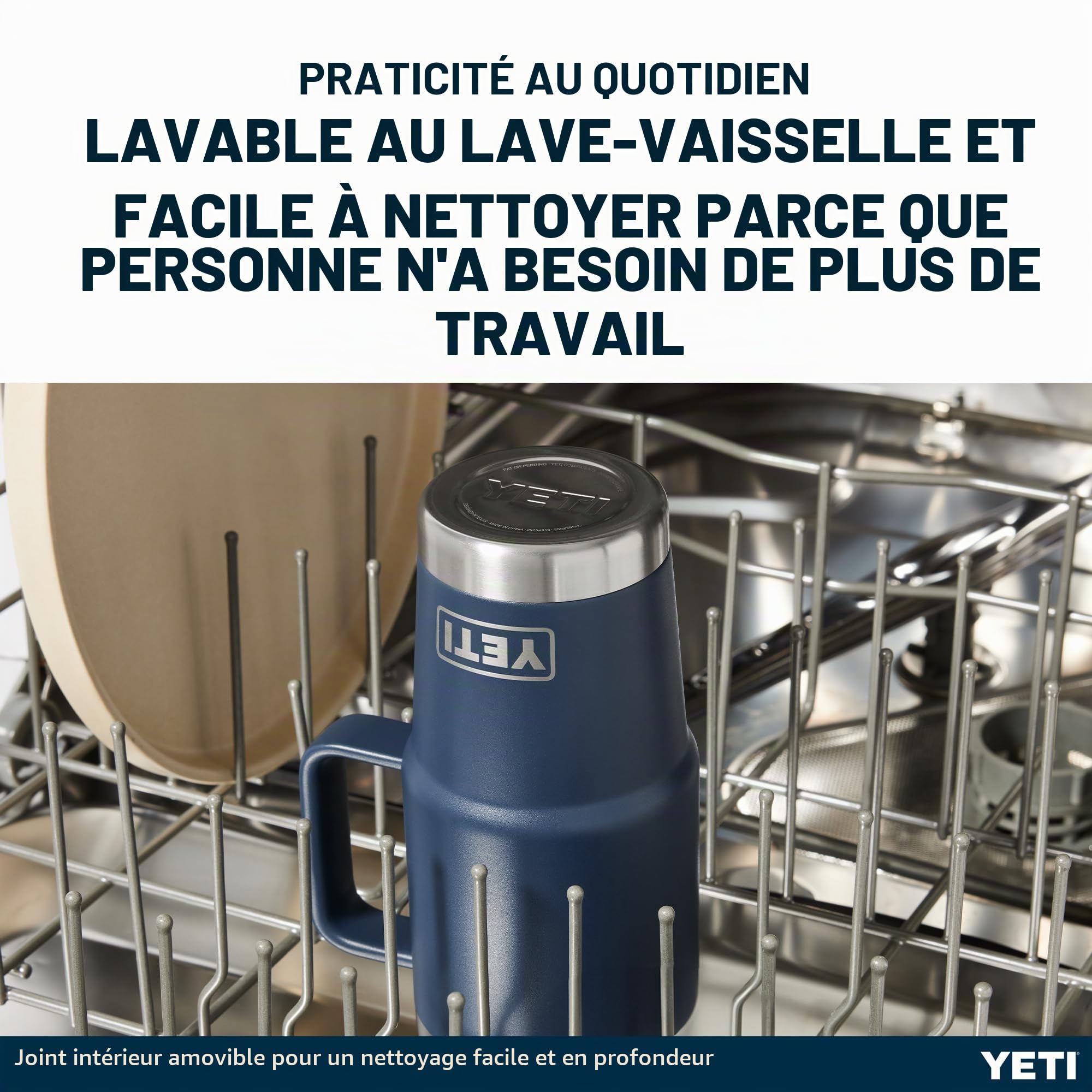YETI Rambler Travel Mug, Stainless Steel Vacuum Insulated Mug with Stronghold Lid, Firefly Yellow, 20 oz (591 ml)