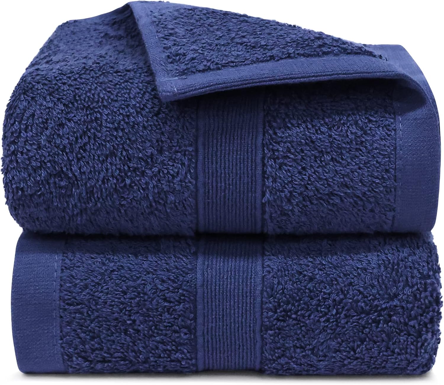 LINENOVA 2Piece Hand Towels Set, 100 Combed Cotton Premium Quality