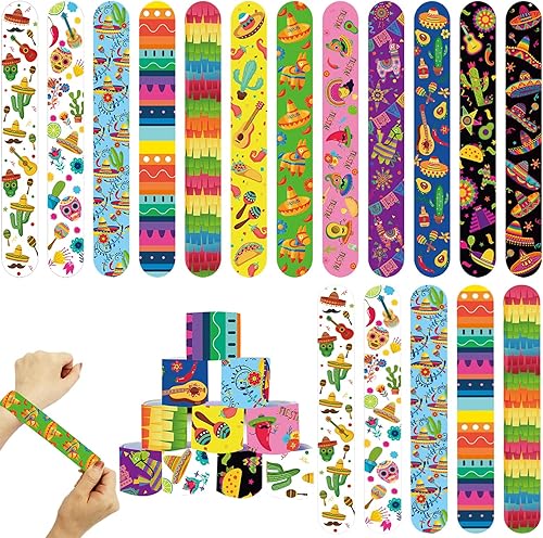 50 pulseras del Día de los Muertos Día de los Muertos, pulseras de regalo de fiesta, regalos de fiesta del Cinco de Mayo, suministros de decoración