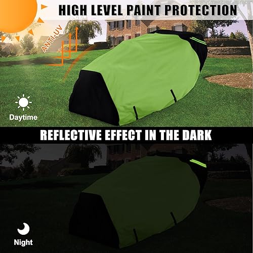 Miniatura 4 de Funda para cortacésped con accesorio de ensacado, ajuste universal para cubiertas de hasta 54 pulgadas con ensacadora, cubierta de tela Oxford 600D