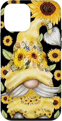 iPhone 12 mini gnomo de girasol para verano y jardinero - Funda con diseño floral